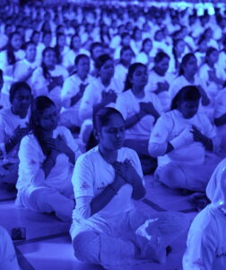 Mantraksha camp in Narasimha Vatika, spiritual energy awakened through mantra meditation