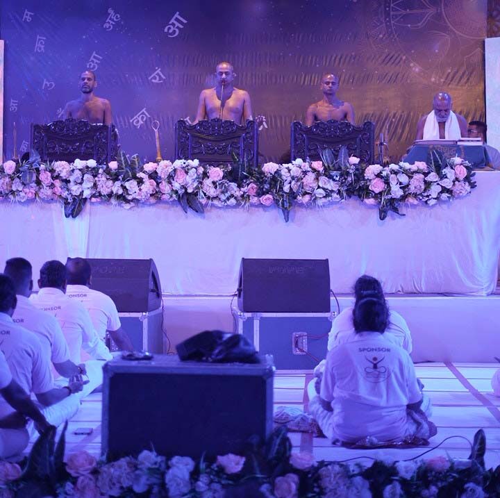 Mantraksha camp in Narasimha Vatika, spiritual energy awakened through mantra meditation