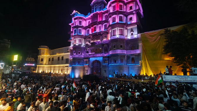India in T20 World Cup final, celebrations go on till late night at Indore's Rajwada
