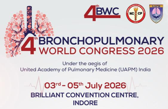 4th Bronchopulmonary World Congress 2026 from July 3 in Indore