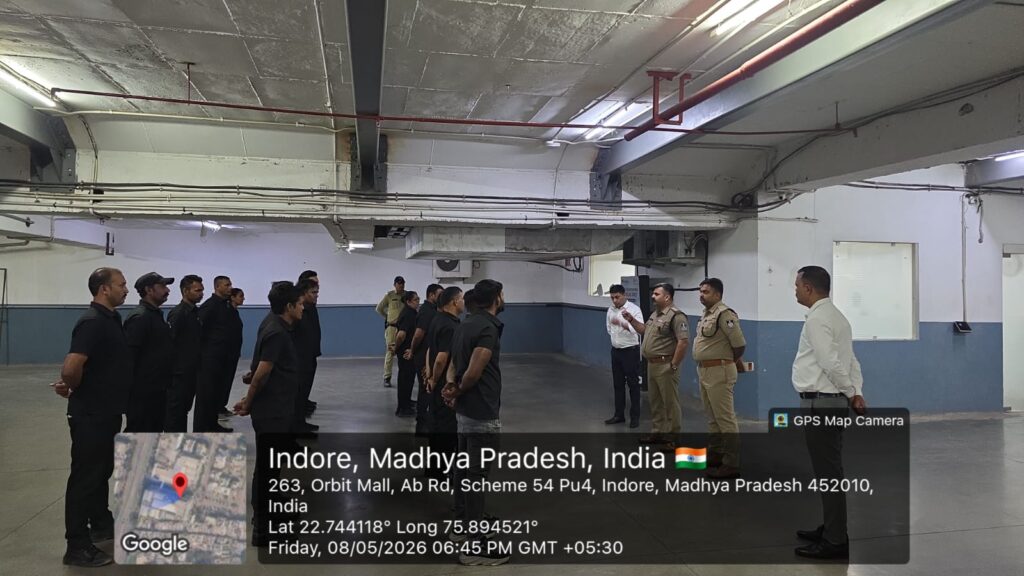 Indore Police Team Conducts Security Audit at C21 and Malhar Mall