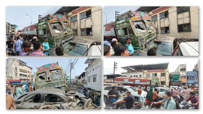 Municipal Corporation tanker goes out of control on Patel Bridge, major accident averted